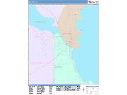 Oshkosh <br /> Wall Map <br /> Color Cast Style 2025 Map