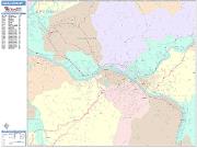 Charleston <br /> Wall Map <br /> Color Cast Style 2025 Map