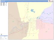 Casper <br /> Wall Map <br /> Color Cast Style 2025 Map