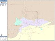 Cheyenne <br /> Wall Map <br /> Color Cast Style 2025 Map