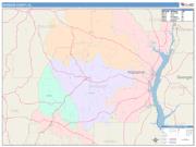 Barbour <br /> Wall Map <br /> Color Cast Style 2025 Map
