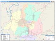 Calhoun <br /> Wall Map <br /> Color Cast Style 2025 Map