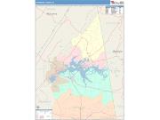 Cherokee <br /> Wall Map <br /> Color Cast Style 2025 Map