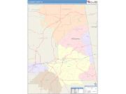 Cleburne <br /> Wall Map <br /> Color Cast Style 2025 Map