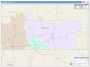Escambia <br /> Wall Map <br /> Color Cast Style 2025 Map