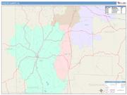 Fayette <br /> Wall Map <br /> Color Cast Style 2025 Map