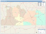 Geneva <br /> Wall Map <br /> Color Cast Style 2025 Map