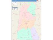 Lamar <br /> Wall Map <br /> Color Cast Style 2025 Map