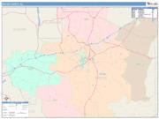 Macon <br /> Wall Map <br /> Color Cast Style 2025 Map