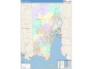 Mobile <br /> Wall Map <br /> Color Cast Style 2025 Map