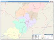 Monroe <br /> Wall Map <br /> Color Cast Style 2025 Map