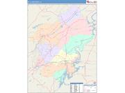St. Clair <br /> Wall Map <br /> Color Cast Style 2025 Map