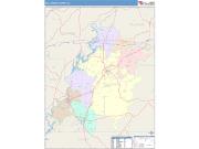 Talladega <br /> Wall Map <br /> Color Cast Style 2025 Map