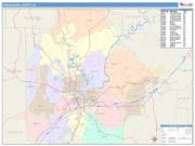 Tuscaloosa <br /> Wall Map <br /> Color Cast Style 2025 Map