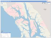 Hoonah-Angoon <br /> Wall Map <br /> Color Cast Style 2025 Map