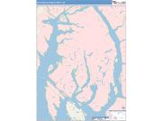 Ketchikan Gateway <br /> Wall Map <br /> Color Cast Style 2025 Map