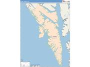 Sitka <br /> Wall Map <br /> Color Cast Style 2025 Map