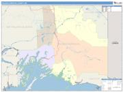 Valdez-Cordova <br /> Wall Map <br /> Color Cast Style 2025 Map