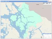 Wrangell <br /> Wall Map <br /> Color Cast Style 2025 Map