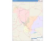 Gila <br /> Wall Map <br /> Color Cast Style 2025 Map