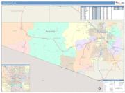 Pima <br /> Wall Map <br /> Color Cast Style 2025 Map