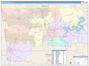 Benton <br /> Wall Map <br /> Color Cast Style 2025 Map