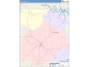Boone <br /> Wall Map <br /> Color Cast Style 2025 Map