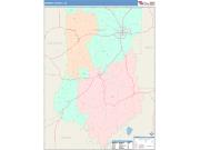 Bradley <br /> Wall Map <br /> Color Cast Style 2025 Map