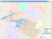 Cleburne <br /> Wall Map <br /> Color Cast Style 2025 Map