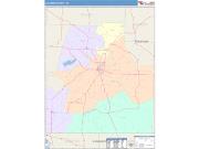Columbia <br /> Wall Map <br /> Color Cast Style 2025 Map