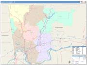 Crawford <br /> Wall Map <br /> Color Cast Style 2025 Map