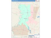 Lafayette <br /> Wall Map <br /> Color Cast Style 2025 Map
