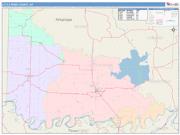 Little River <br /> Wall Map <br /> Color Cast Style 2025 Map