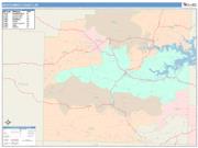 Montgomery <br /> Wall Map <br /> Color Cast Style 2025 Map