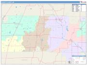 Poinsett <br /> Wall Map <br /> Color Cast Style 2025 Map