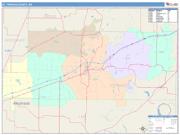 St. Francis <br /> Wall Map <br /> Color Cast Style 2025 Map