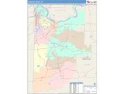 Sebastian <br /> Wall Map <br /> Color Cast Style 2025 Map