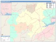 Van Buren <br /> Wall Map <br /> Color Cast Style 2025 Map