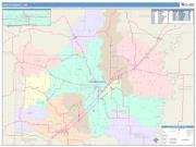White <br /> Wall Map <br /> Color Cast Style 2025 Map