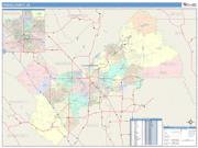 Fresno <br /> Wall Map <br /> Color Cast Style 2025 Map