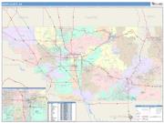 Kern <br /> Wall Map <br /> Color Cast Style 2025 Map