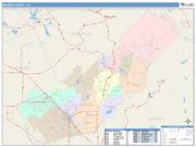 Madera <br /> Wall Map <br /> Color Cast Style 2025 Map