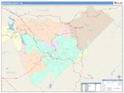 Mariposa <br /> Wall Map <br /> Color Cast Style 2025 Map