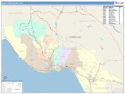Santa Cruz <br /> Wall Map <br /> Color Cast Style 2025 Map