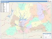 Shasta <br /> Wall Map <br /> Color Cast Style 2025 Map