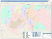 Siskiyou <br /> Wall Map <br /> Color Cast Style 2025 Map