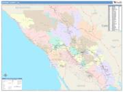 Sonoma <br /> Wall Map <br /> Color Cast Style 2025 Map