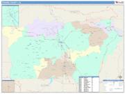 Tehama <br /> Wall Map <br /> Color Cast Style 2025 Map