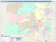 Boulder <br /> Wall Map <br /> Color Cast Style 2025 Map