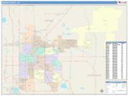 Denver <br /> Wall Map <br /> Color Cast Style 2025 Map
